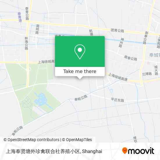 上海奉贤塘外珍禽联合社养殖小区 map