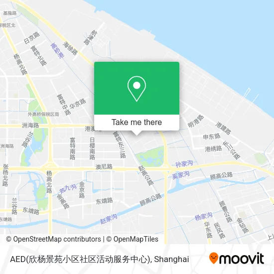 AED(欣杨景苑小区社区活动服务中心) map