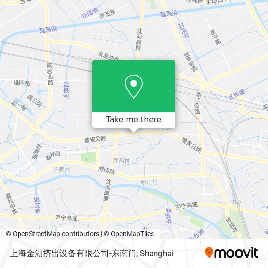 上海金湖挤出设备有限公司-东南门 map