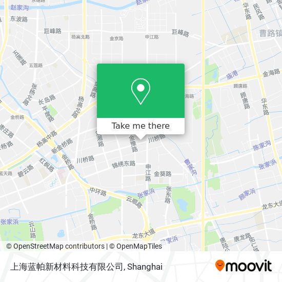 上海蓝帕新材料科技有限公司 map