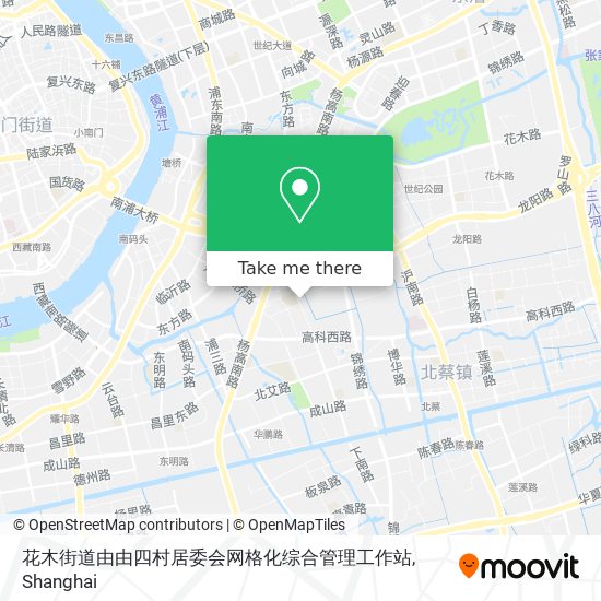 花木街道由由四村居委会网格化综合管理工作站 map