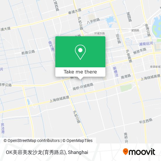 OK美容美发沙龙(育秀路店) map