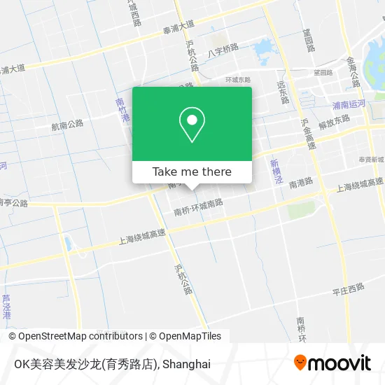 OK美容美发沙龙(育秀路店) map