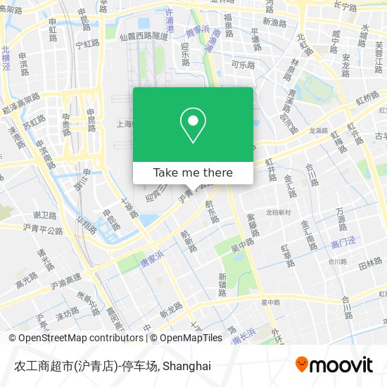 农工商超市(沪青店)-停车场 map