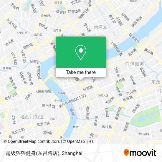 超级猩猩健身(东昌路店) map