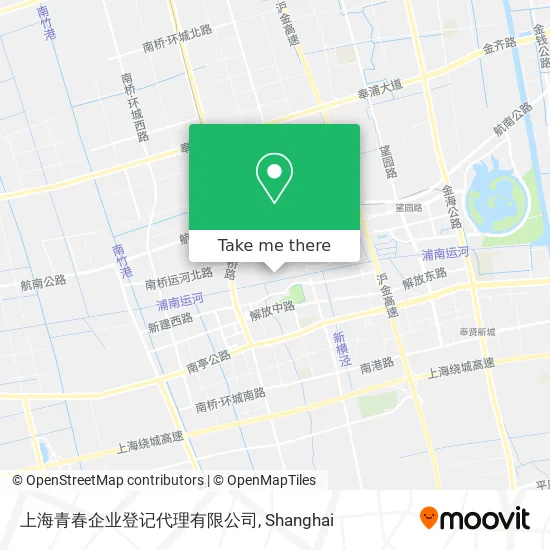 上海青春企业登记代理有限公司 map