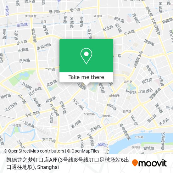 凯德龙之梦虹口店A座(3号线|8号线虹口足球场站6出口通往地铁) map