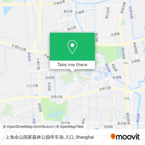 上海佘山国家森林公园停车场-入口 map