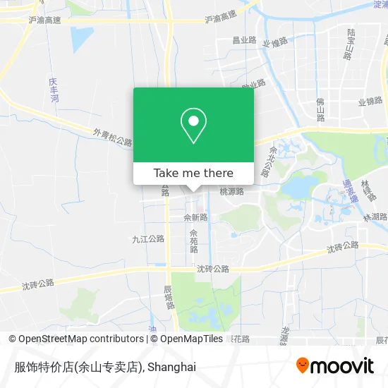 服饰特价店(余山专卖店) map