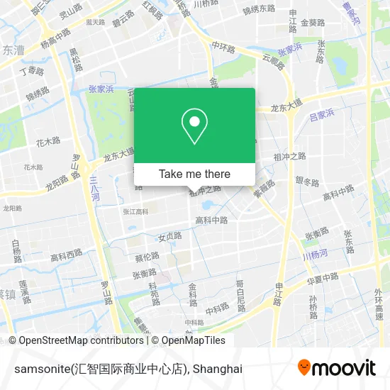 samsonite(汇智国际商业中心店) map