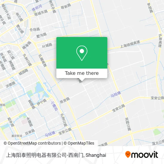 上海阳泰照明电器有限公司-西南门 map