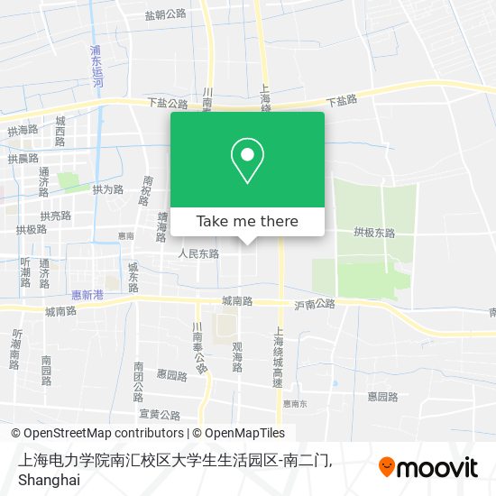 上海电力学院南汇校区大学生生活园区-南二门 map