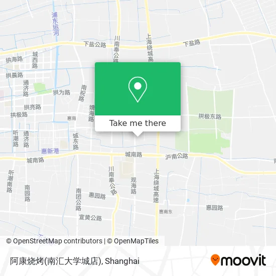 阿康烧烤(南汇大学城店) map