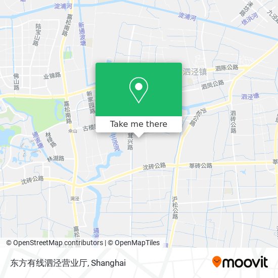 东方有线泗泾营业厅 map