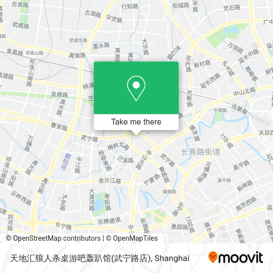 天地汇狼人杀桌游吧轰趴馆(武宁路店) map