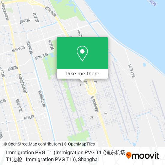 Immigration PVG T1 (Immigration PVG T1 (浦东机场T1边检 | Immigration PVG T1)) map