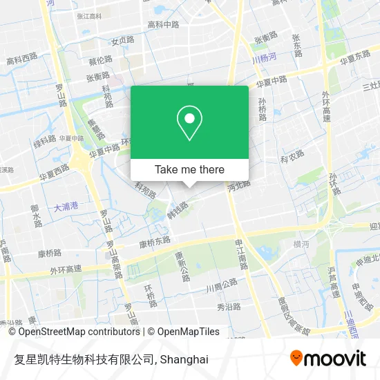 复星凯特生物科技有限公司 map