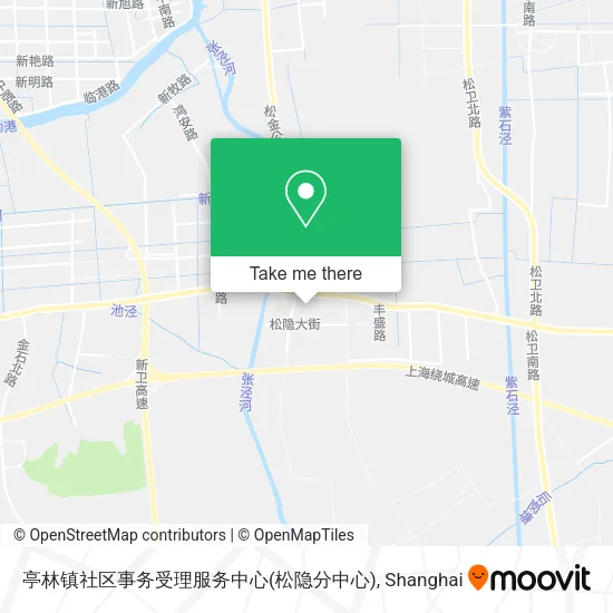 亭林镇社区事务受理服务中心(松隐分中心) map