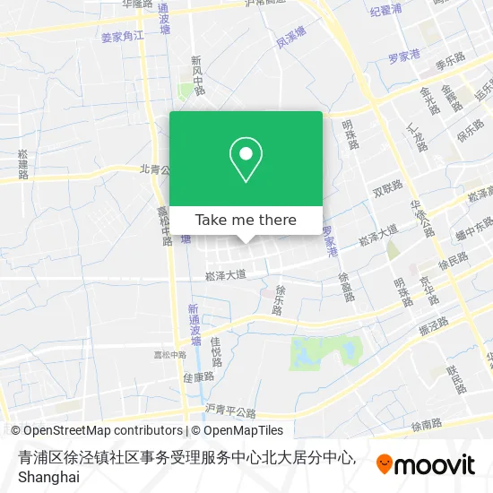 青浦区徐泾镇社区事务受理服务中心北大居分中心 map