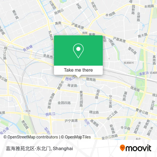 嘉海雅苑北区-东北门 map