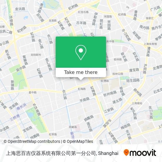 上海思百吉仪器系统有限公司第一分公司 map