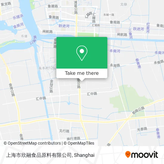 上海市欣融食品原料有限公司 map