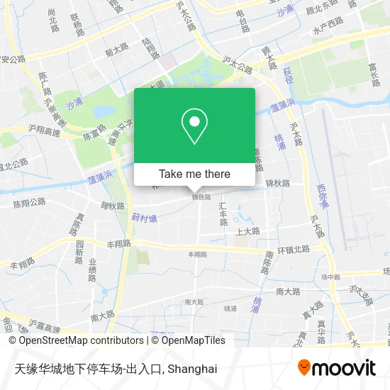 天缘华城地下停车场-出入口 map