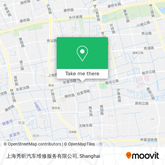 上海秀昕汽车维修服务有限公司 map