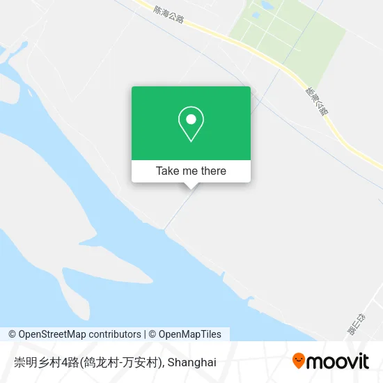 崇明乡村4路(鸽龙村-万安村) map