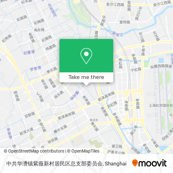 中共华漕镇紫薇新村居民区总支部委员会 map