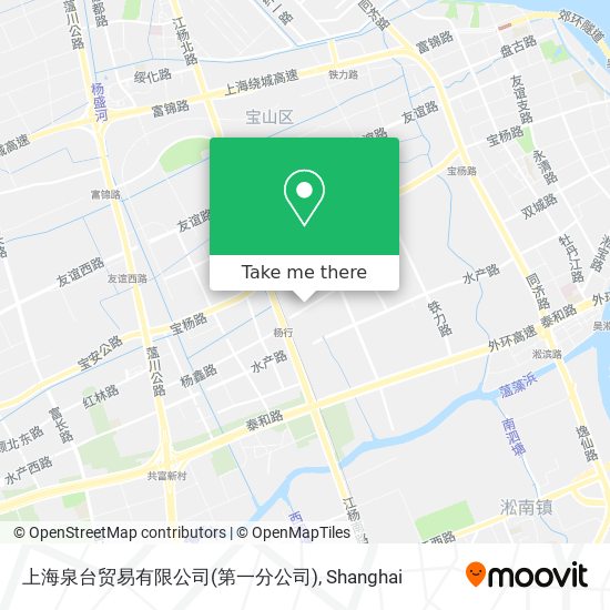 上海泉台贸易有限公司(第一分公司) map