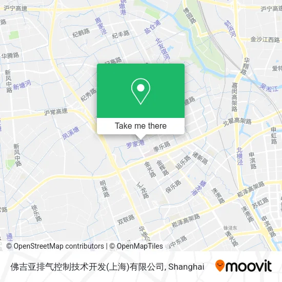 佛吉亚排气控制技术开发(上海)有限公司 map