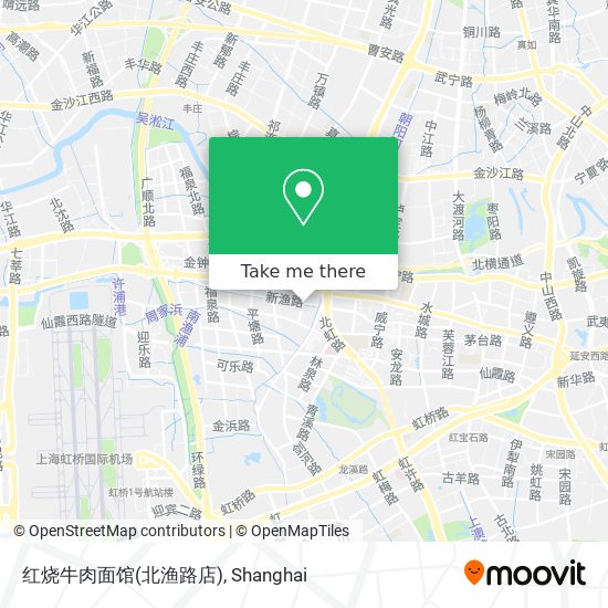 红烧牛肉面馆(北渔路店) map