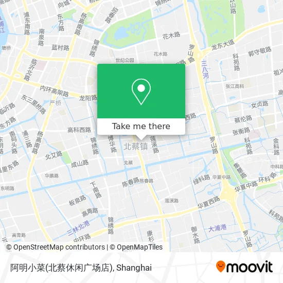 阿明小菜(北蔡休闲广场店) map