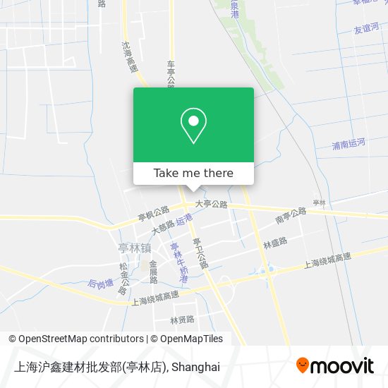 上海沪鑫建材批发部(亭林店) map