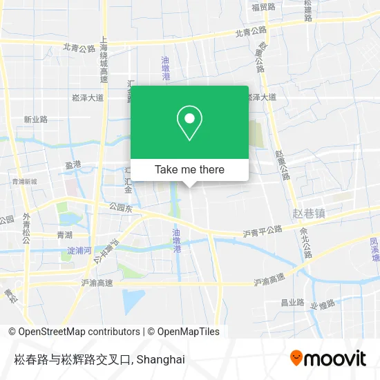 崧春路与崧辉路交叉口 map