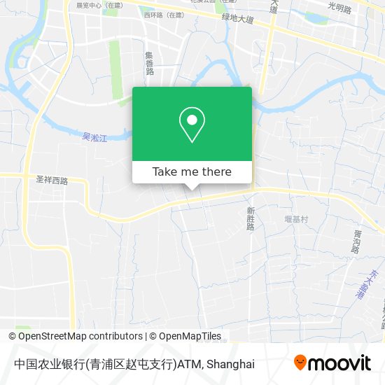 中国农业银行(青浦区赵屯支行)ATM map