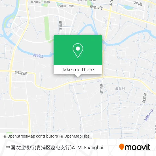 中国农业银行(青浦区赵屯支行)ATM map