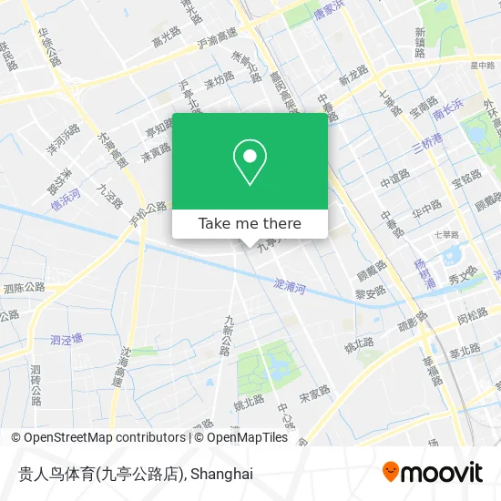 贵人鸟体育(九亭公路店) map