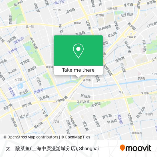 太二酸菜鱼(上海中庚漫游城分店) map