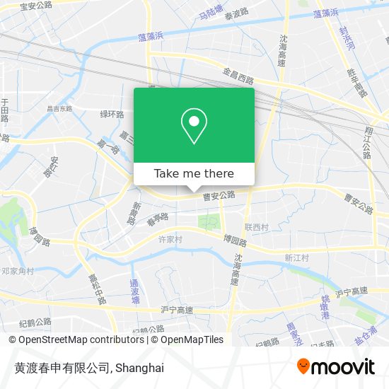 黄渡春申有限公司 map