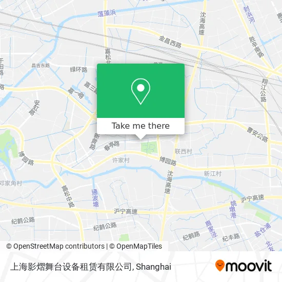 上海影熠舞台设备租赁有限公司 map