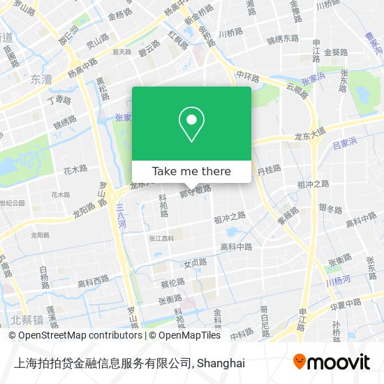 上海拍拍贷金融信息服务有限公司 map