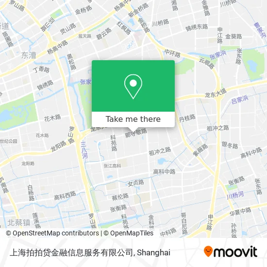 上海拍拍贷金融信息服务有限公司 map