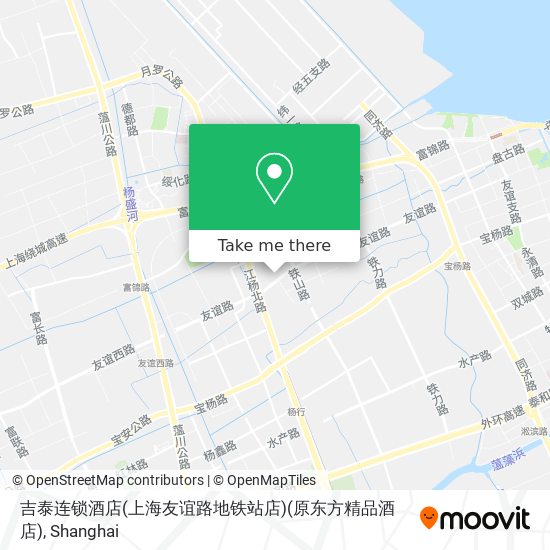 吉泰连锁酒店(上海友谊路地铁站店)(原东方精品酒店) map