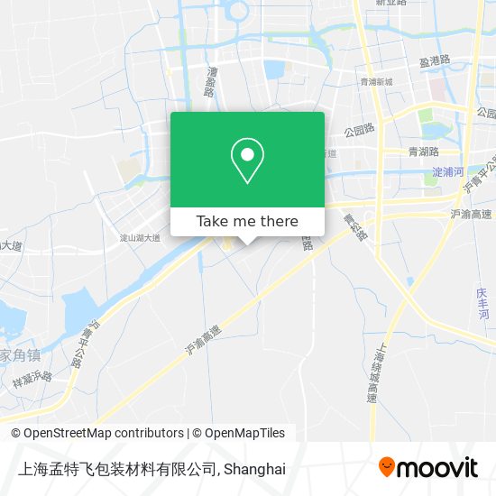 上海孟特飞包装材料有限公司 map