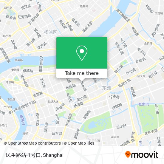 民生路站-1号口 map