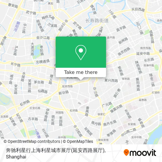 奔驰利星行上海利星城市展厅(延安西路展厅) map