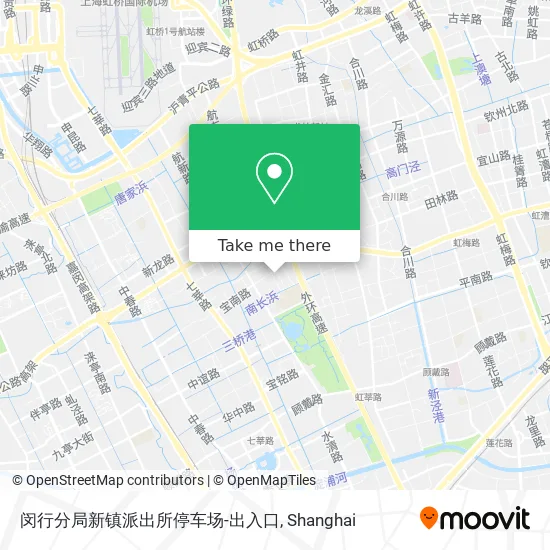 闵行分局新镇派出所停车场-出入口 map