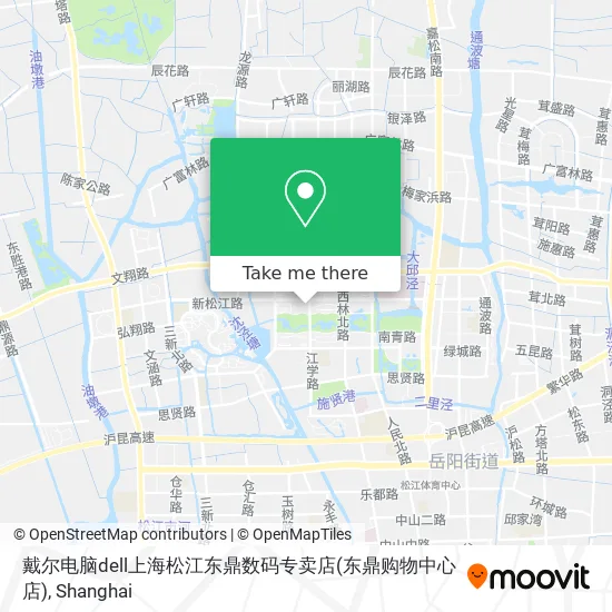 戴尔电脑dell上海松江东鼎数码专卖店(东鼎购物中心店) map
